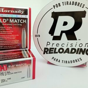 Puntas Cal 30 Hornady 178gr ELD Match
