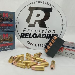 Municion Hornady 9mm 147gr XTP