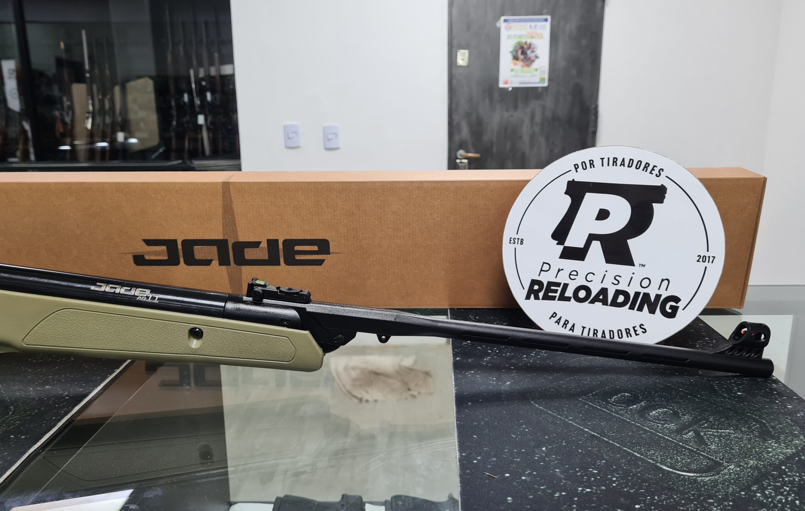 Rifle de Aire Jade AG11 Verde claro Calibre 22 (5,5mm) - Image 4